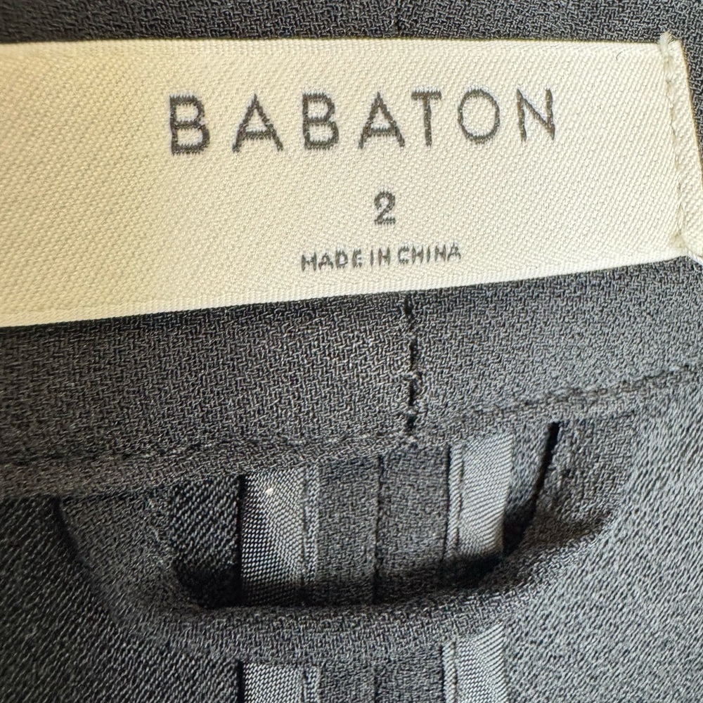 Aritzia Babaton Power Blazer Black Open-Front Women's Blazer Jacket size 2 - Picture 3 of 8